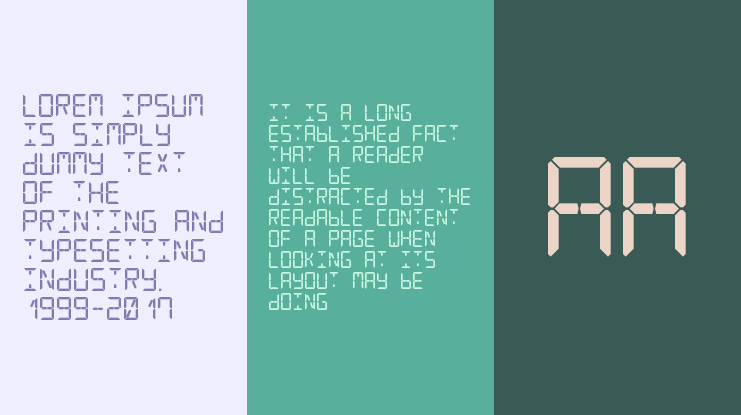 Digital Counter 7 Font Family