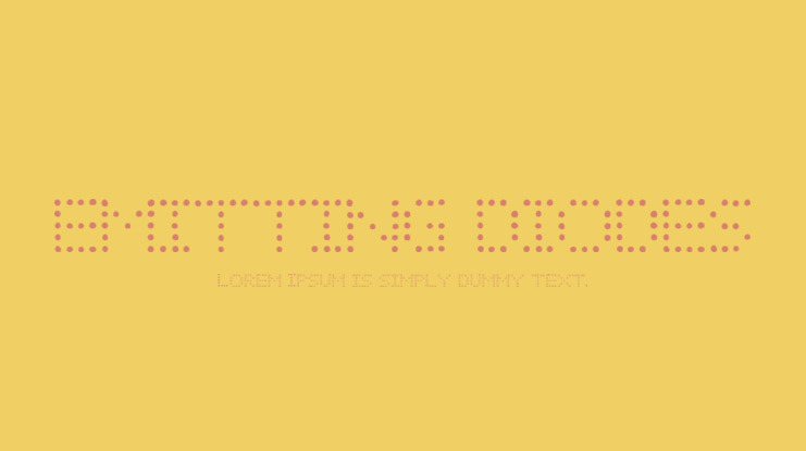 EMITTING DIODES Font