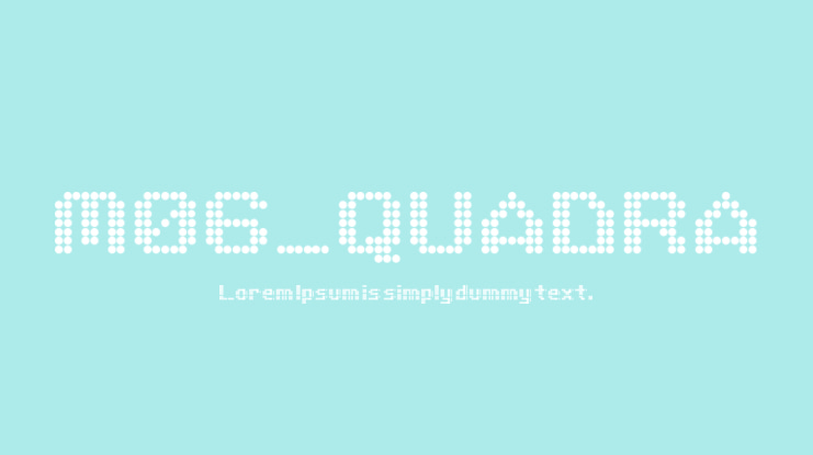 M06_QUADRA Font