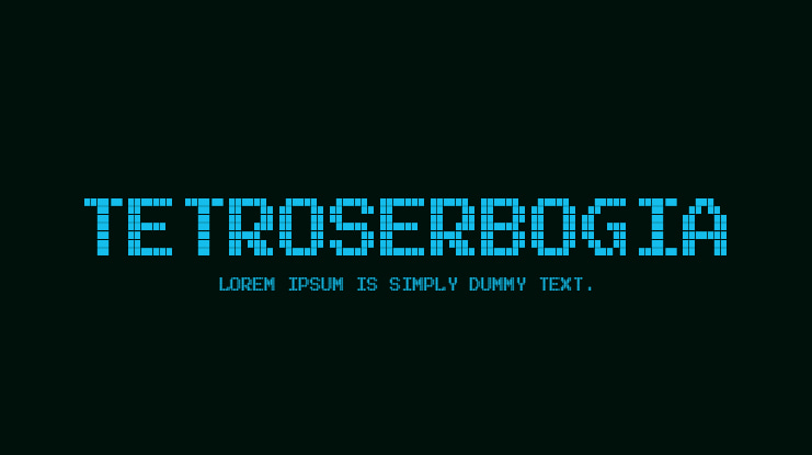 Tetroserbogia Font
