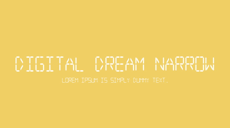 Digital dream Narrow Font