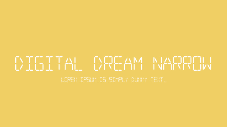 Digital dream Narrow Font