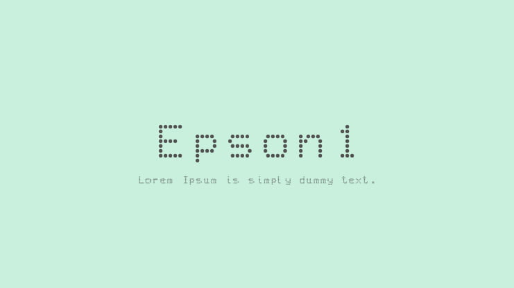 Epson1 Font
