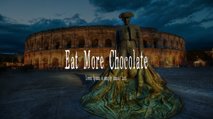 Eat More Chocolate Font