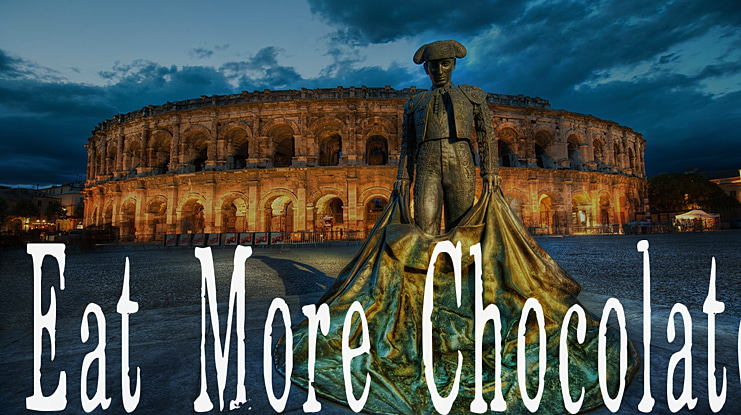 Eat More Chocolate Font
