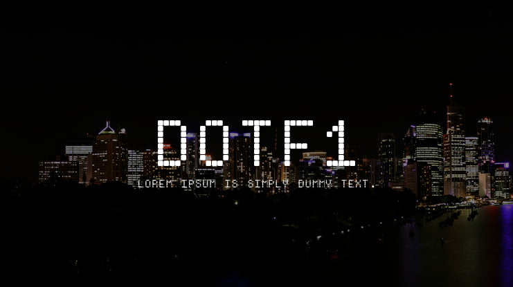 Dotf1 Font