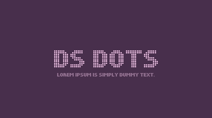 DS Dots Font