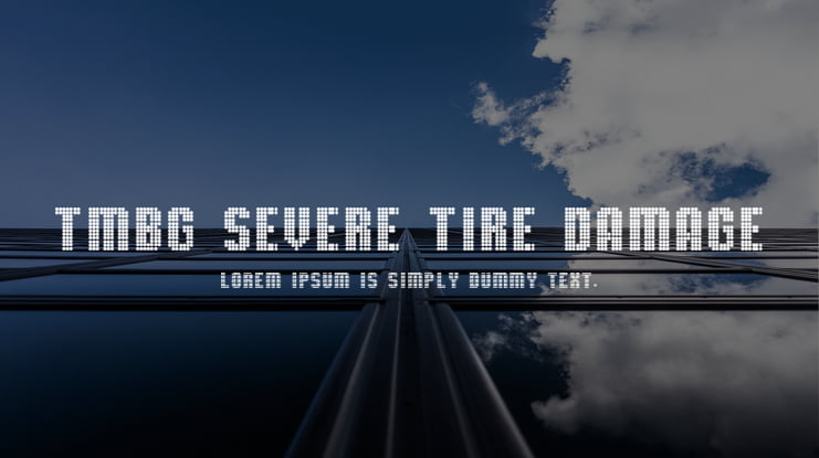 TMBG Severe Tire Damage Font