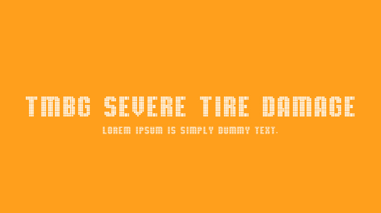 TMBG Severe Tire Damage Font