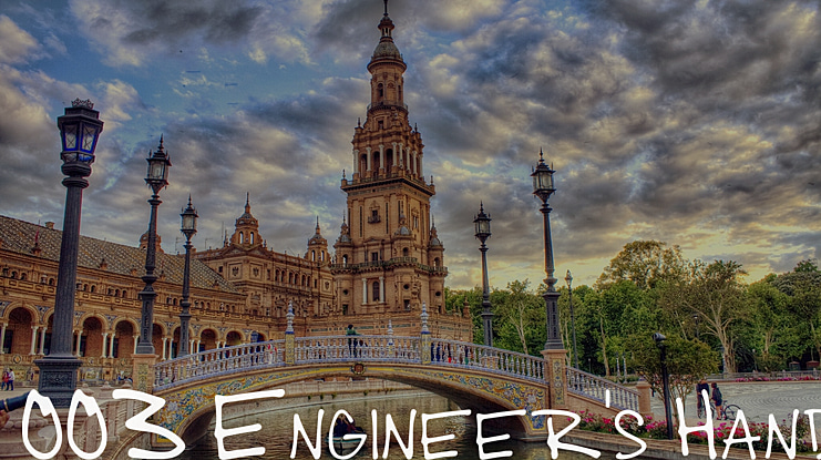 003 Engineer's Hand Font