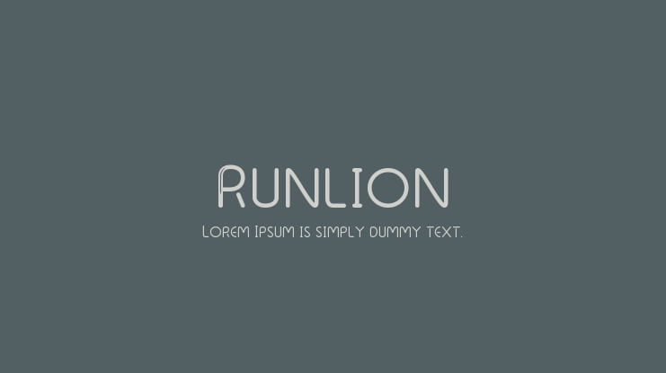 Runlion Font