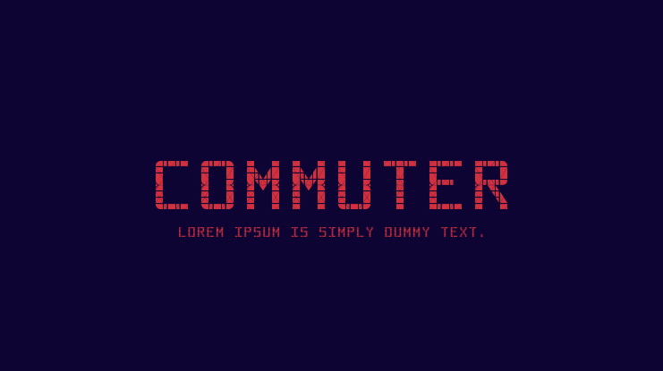 Commuter Font