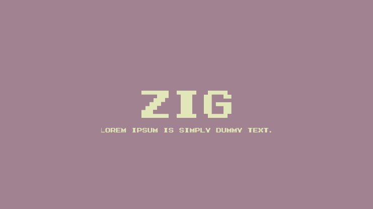 Zig Font
