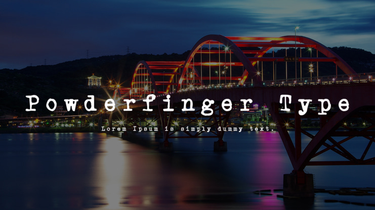Powderfinger Type Font