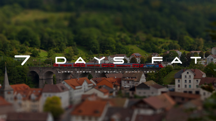 7 days fat Font