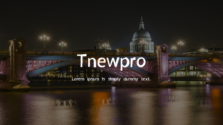 Tnewpro Font Family