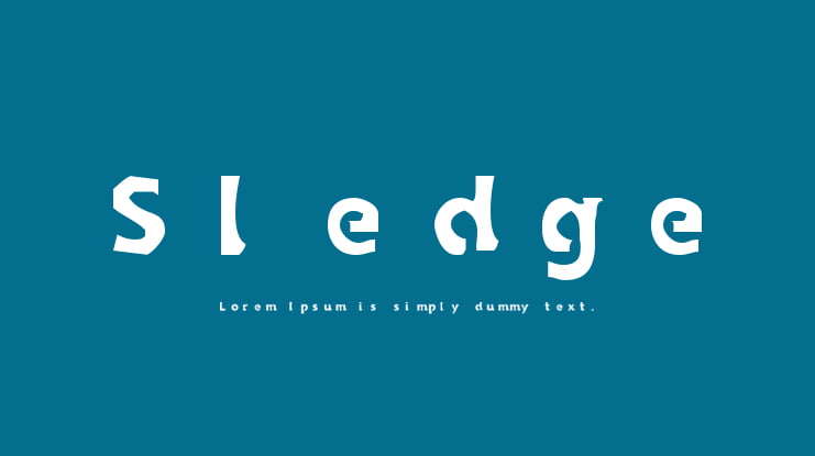 Sledge Font