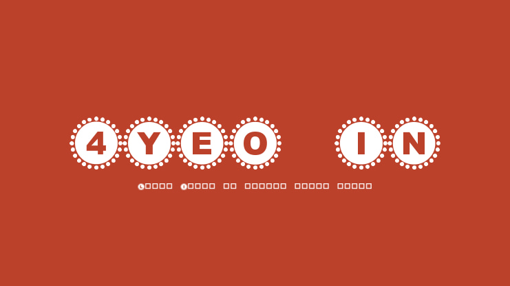 4YEO IN Font