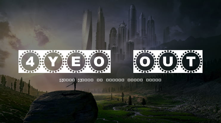 4YEO OUT Font