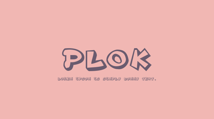 Plok Font