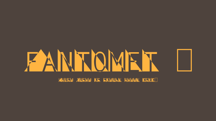 Fantomet 1 Font