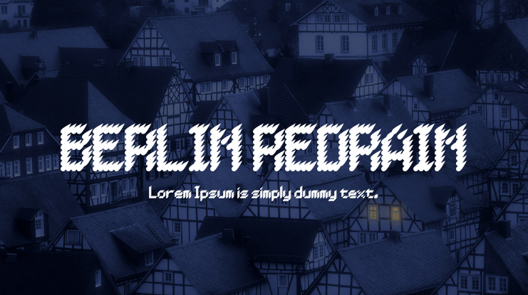 BERLIN REDRAIN Font