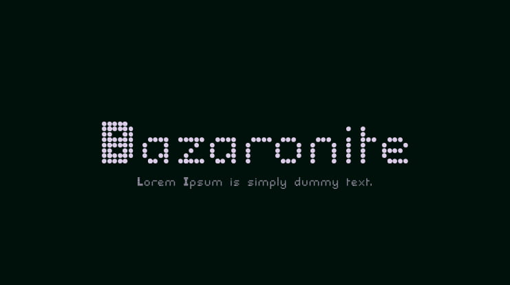 Bazaronite Font