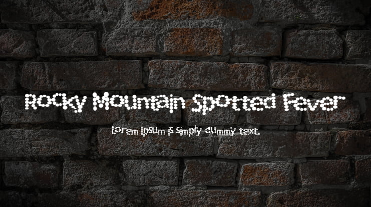 Rocky Mountain Spotted Fever Font