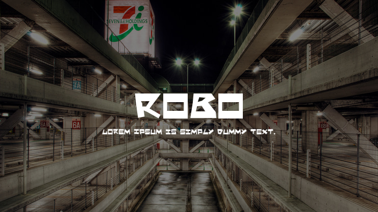 Robo Font Family