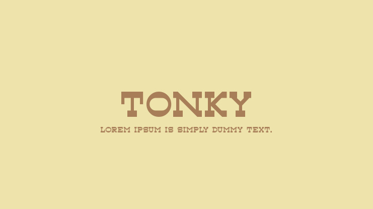 Tonky Font