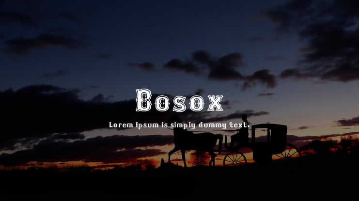 Bosox Font Family