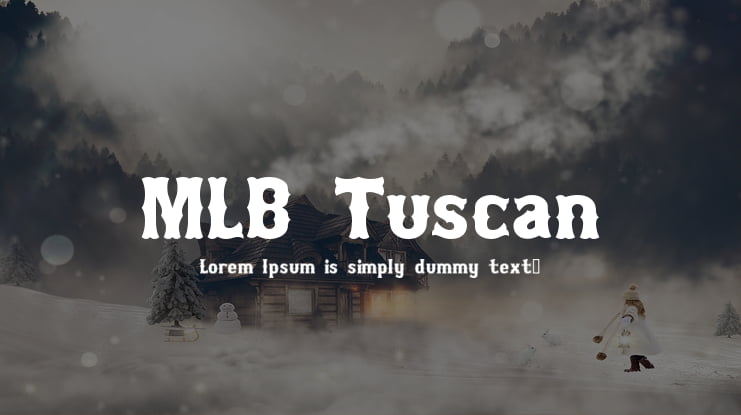 MLB Tuscan Font