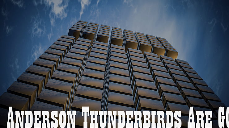 Anderson Thunderbirds Are GO! Font