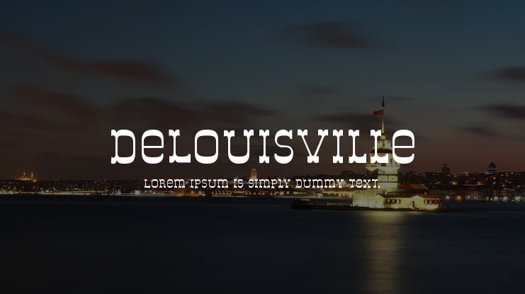DeLouisville Font Family