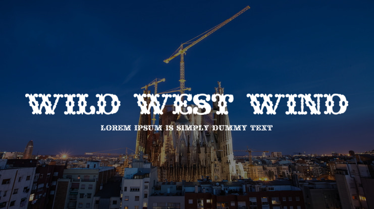 Wild West Wind Font