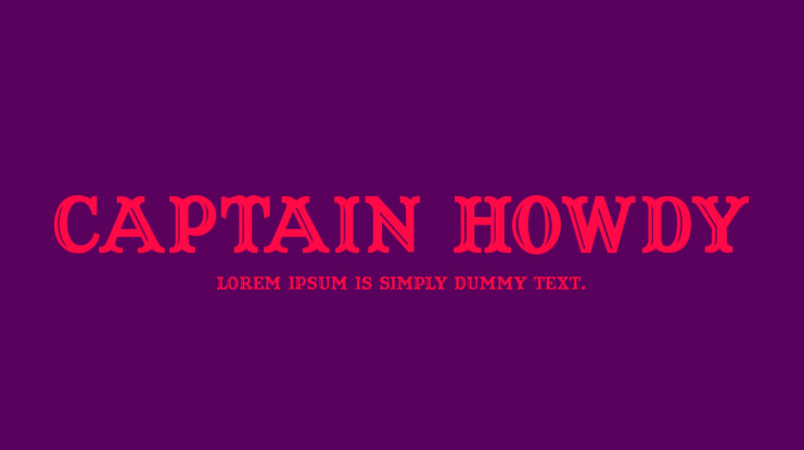 Captain Howdy Font