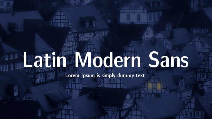 Latin Modern Sans Font Family