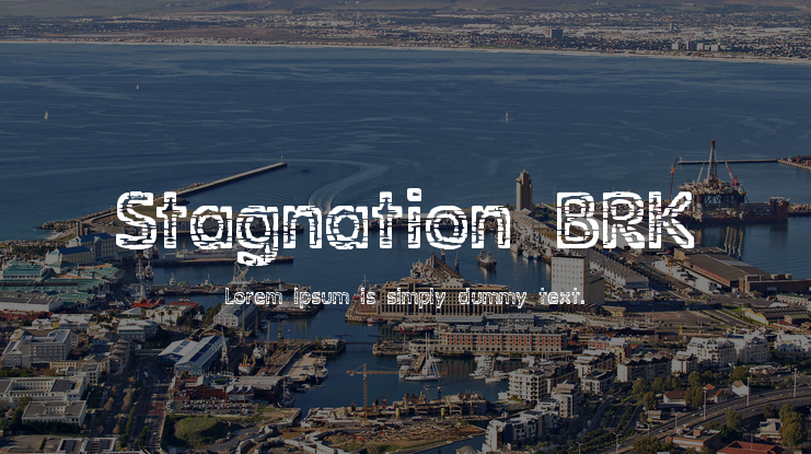 Stagnation BRK Font