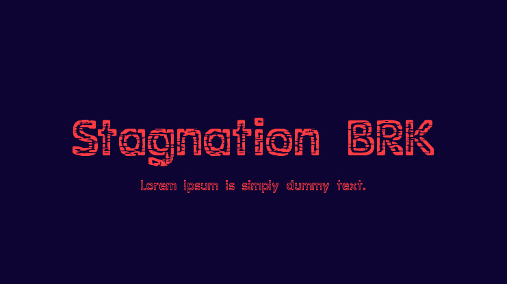 Stagnation BRK Font