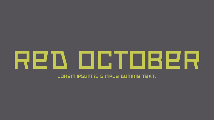 Red October Font