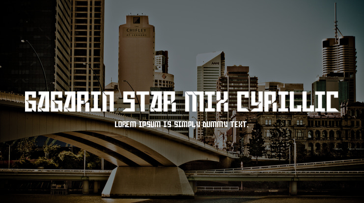 Gagarin Star Mix Cyrillic Font