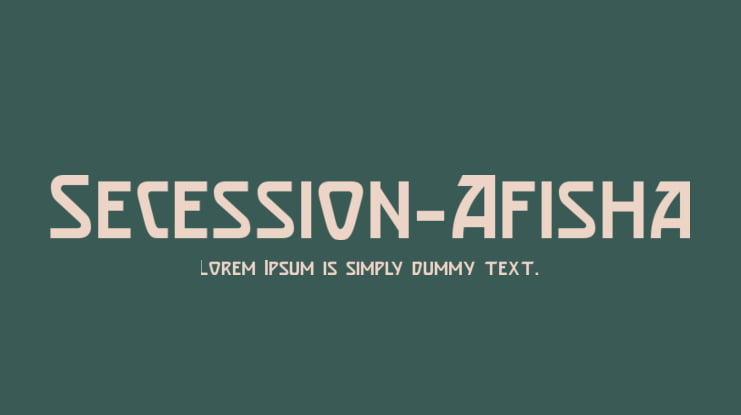 Secession-Afisha Font