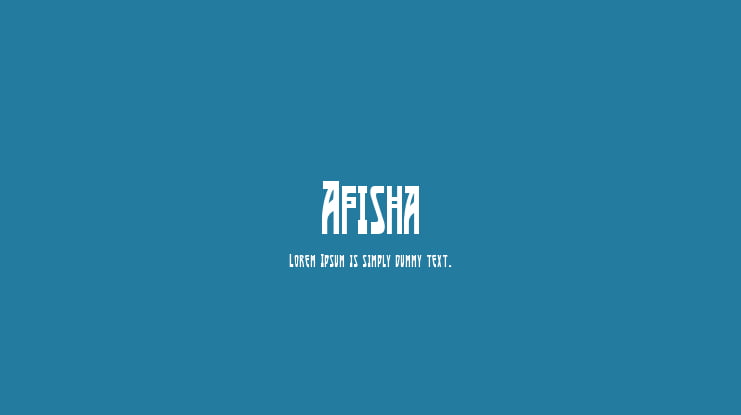 Afisha Font
