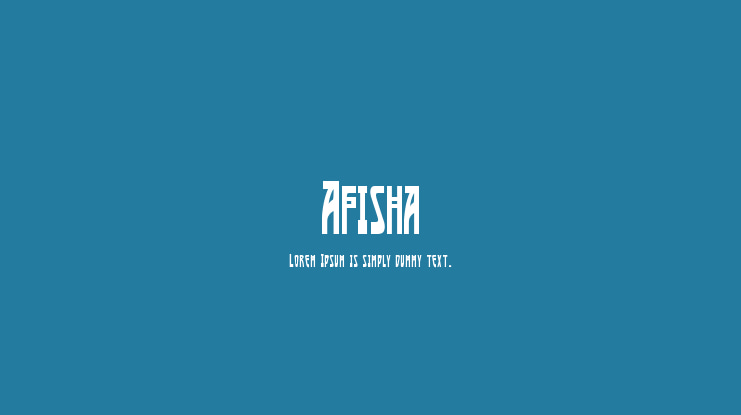 Afisha Font