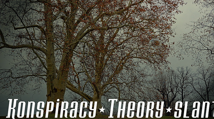 Konspiracy Theory slant Font Family