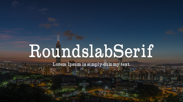 RoundslabSerif Font