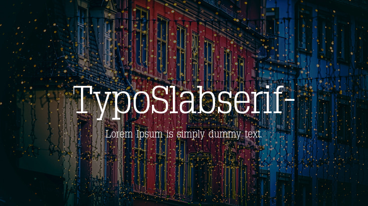 TypoSlabserif- Font