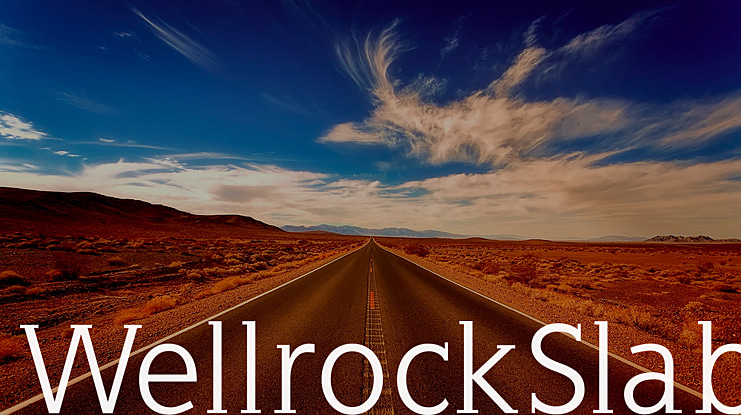 WellrockSlab Font Family