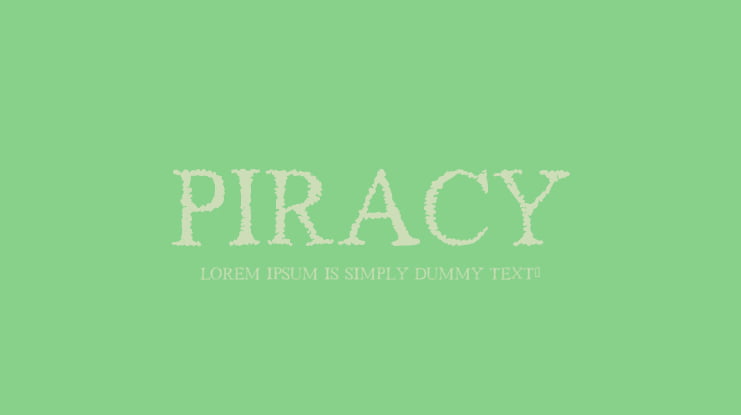 Piracy Font