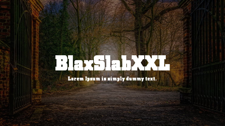 BlaxSlabXXL Font